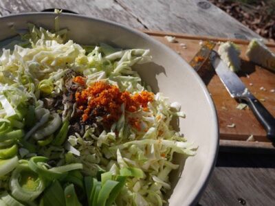 Leek-Cracked Pepper Kraut with Turmeric for You and Your Gut Image